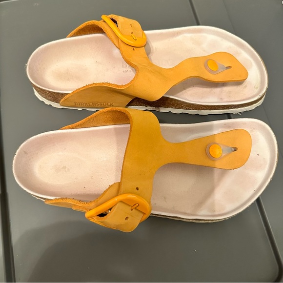 Birkenstock Gizeh Nubuck Leather in Apricot size 37 - Picture 2 of 10